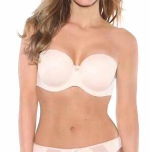 NEW FIT FULLY YOURS felicia strapless bra in nude